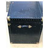 Vintage Trunk with Leather Handles - National Vulcanized Fibre Co.