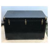 Vintage Trunk with Leather Handles - National Vulcanized Fibre Co.