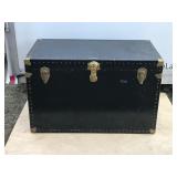 Vintage Trunk with Leather Handles - National Vulcanized Fibre Co.