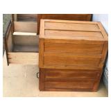 4 - Individual Solid Wood File Cabinets