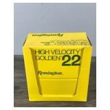 Full Box of 1,000 Rounds of Remington High Velocity 22 Rounds with Golden Bullets - Long Rifle Rim Fire Cartridges - 10 Full Boxes of 100