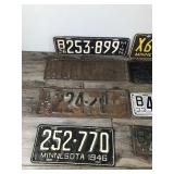 Lot of 8 Collectible License Plates