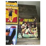 Lot of 18 Sports PSA Magazines & 1 - 1982 Topps Football Sticker Album - PSA Magazines with Michael Jordan, Cooper Flagg, Caitlin Clark, Connor Bedard and More on the Front Cover