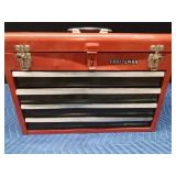 Craftsman toolbox with socket set and other tools