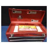 Craftsman toolbox with socket set and other tools