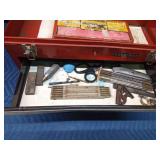 Craftsman toolbox with socket set and other tools
