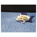 Signed Mexican pottery fish by Mateos