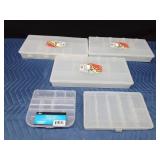 5 Organizing compartment plastic boxes
