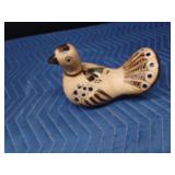 Signed Mexican pottery bird by Netzi