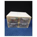 4 Drawer storage unit with craft supplies