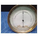 Vintage Halosteric brass barometer