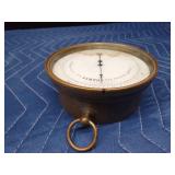Vintage Halosteric brass barometer