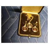 Fishing fly earrings and necklace set