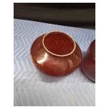 12 Chandelier ruby red globes