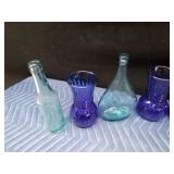 Blue glassware