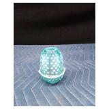 Vintage Fenton blue Hobnail fairy lamp