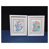 2 Framed signed print by Artist Sherri Reeve
