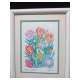 2 Framed signed print by Artist Sherri Reeve