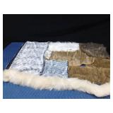 Pieces of real and imitation fur