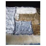 Pieces of real and imitation fur