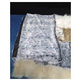Pieces of real and imitation fur