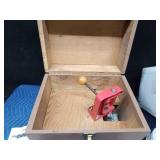 2001 challenger Shell Leader in wooden box with lots of empty shell casings