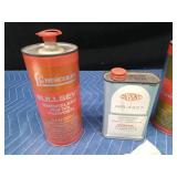 Cans of Hercules gun powder and All American hard lead shot bag