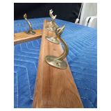 2 Coat wall racks with goose head & Neck for hooks