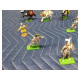 Set of Britain LTD 1971 Deetail Medieval knights and horses with metal bases and more
