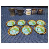 Victor Silver Co. quadruple plated, Providence quadruple plated, 1881 Rogers Oneida USA, Enamelware cups and more