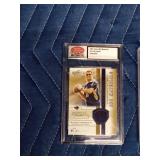 Authentic #9 untouched Jim Everett QBC Materials football card and rated 8.5 (2001) Fleer #149 Chris Barnes football cards