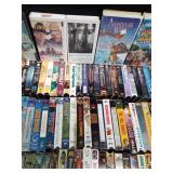 150 VHS tapes including 1 sealed