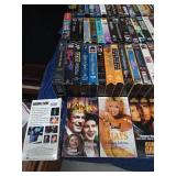 150 VHS tapes including 1 sealed