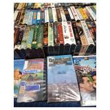 150 VHS tapes including 1 sealed