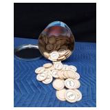 Vintage milk bottle tops