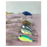 Lot of 10 Norman Fishing Lures