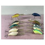 Lot of 10 Norman Fishing Lures