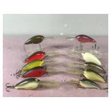 Lot of 10 Norman Fishing Lures