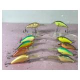 Lot of 10 Norman Fishing Lures