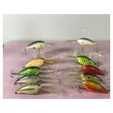 Lot of 10 Norman Fishing Lures