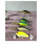 Lot of 10 Norman Fishing Lures