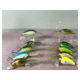 Lot of 10 Norman Fishing Lures
