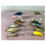Lot of 10 Norman Fishing Lures