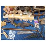 Tote of craft items