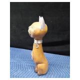 Wood cat with metal accents