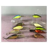 Lot of 10 Norman Fishing Lures