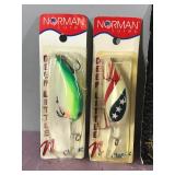 Lot of 5 Norman Fishing lures in Original Packages