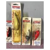 Lot of 5 Norman Fishing Lures in Original Packages