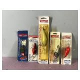 Lot of 5 Norman Fishing Lures in Original Packages