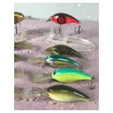 Lot of 10 Norman Fishing Lures